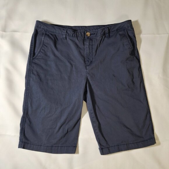 Womens Cotton Bermuda Shorts Size 10 Cotton Spandex w Stretch Dusty Blue George - Picture 2 of 10